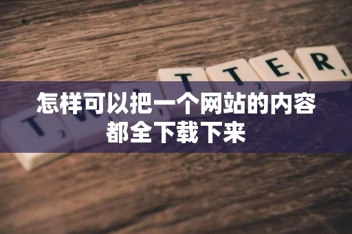 怎样可以把一个网站的内容都全下载下来