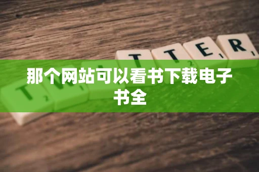 那个网站可以看书下载电子书全