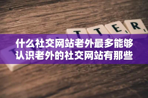 什么社交网站老外最多能够认识老外的社交网站有那些