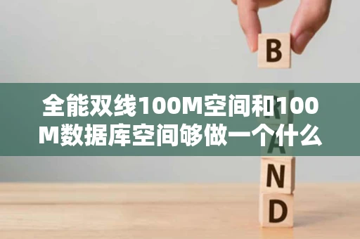全能双线100M空间和100M数据库空间够做一个什么程度的网站