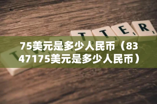 75美元是多少人民币（8347175美元是多少人民币）
