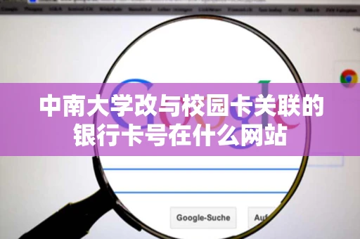 中南大学改与校园卡关联的银行卡号在什么网站