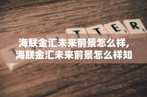 海联金汇未来前景怎么样,海联金汇未来前景怎么样知乎 海联金汇未来前景怎么样,海联金汇未来前景怎么样知乎